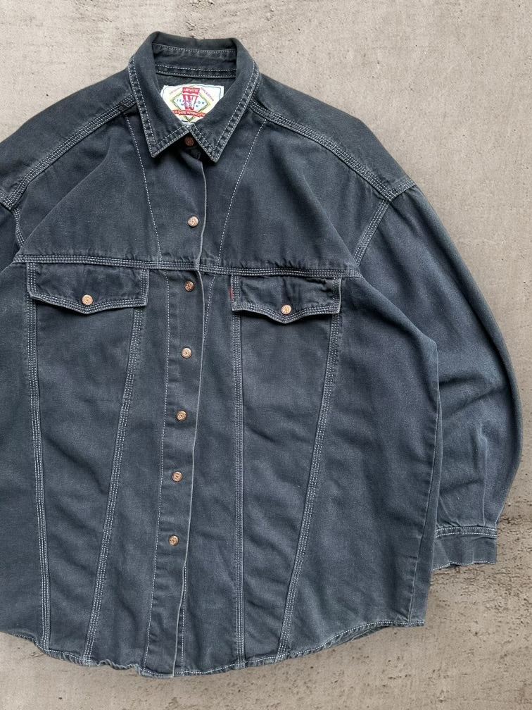 90s Levi’s Denim Button Up Shirt -  Large