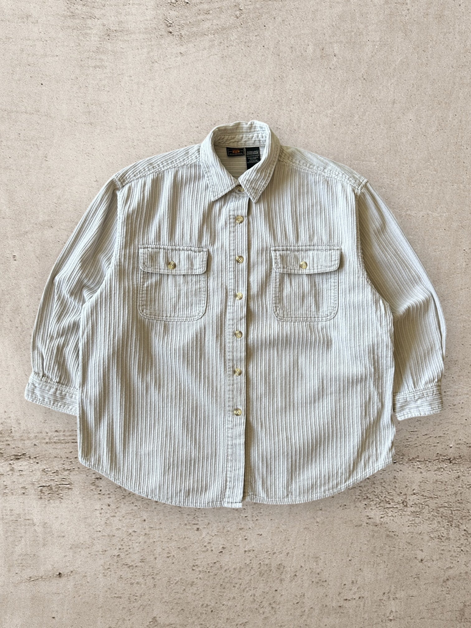 00s Route 66 Corduroy Button Up Shirt - XL