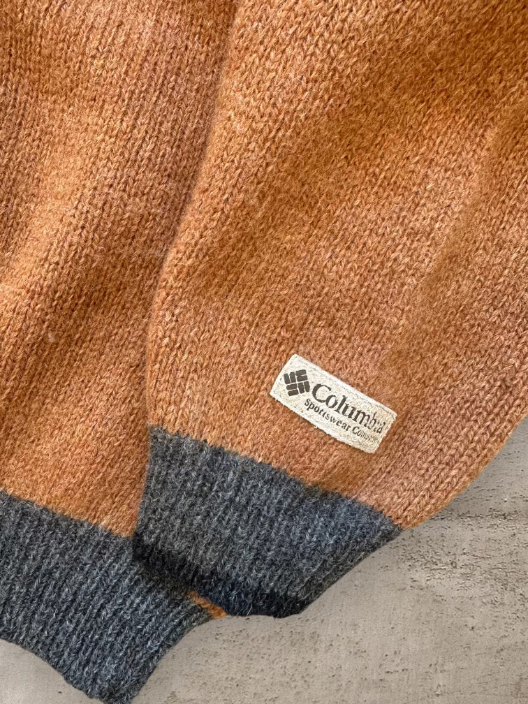 90s Columbia Wool V-Neck Sweater - XL