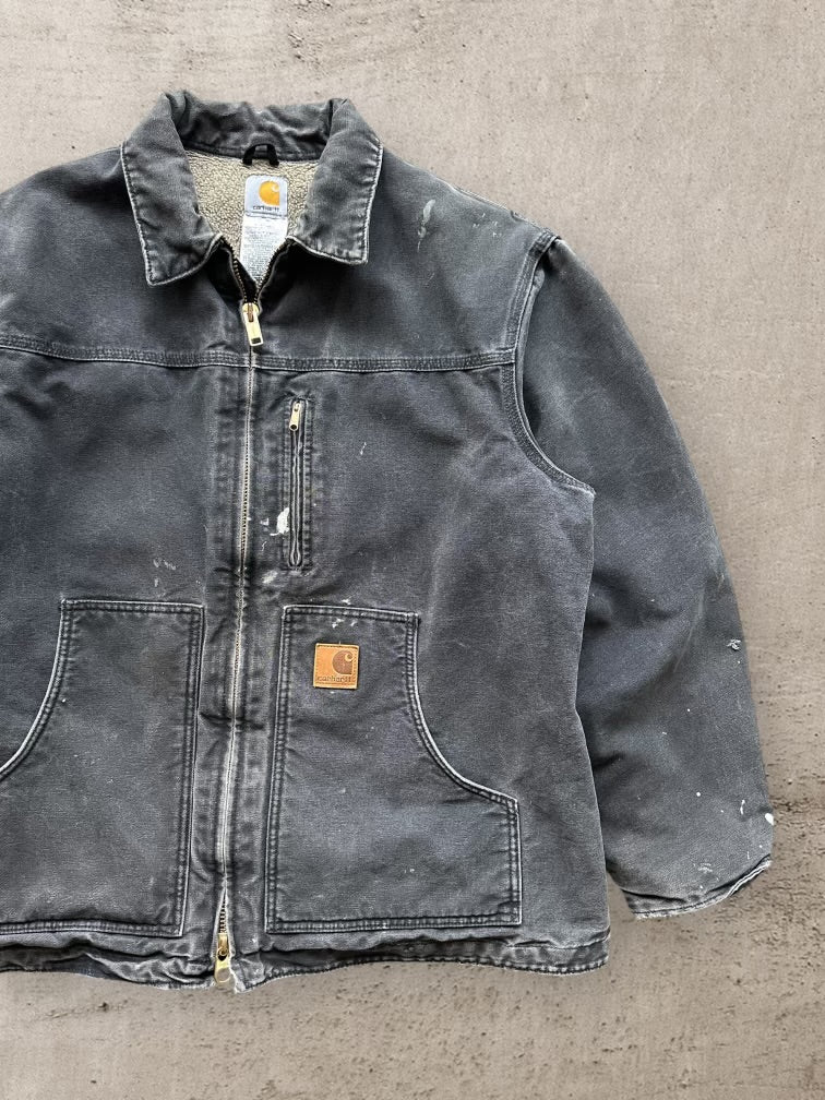 00s Carhartt Distressed Sherpa Lined Jacket - XL