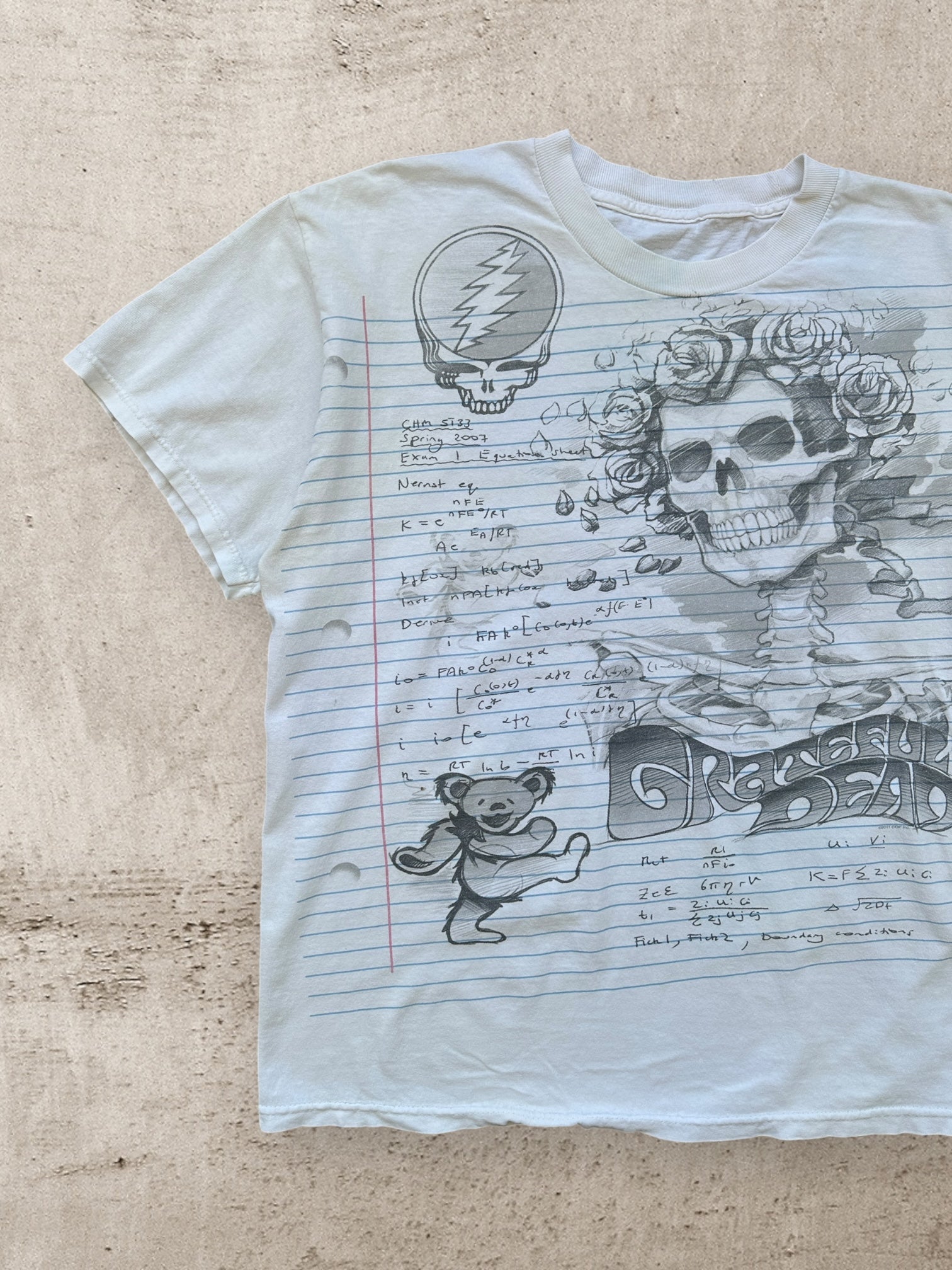 00s Grateful Dead Notebook Graphic T-Shirt - Large