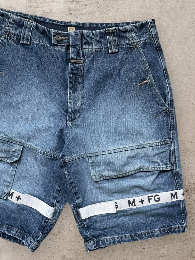 90s Marithe Francis Girbaud Strap Cargo Shorts - 36 – The Juncture