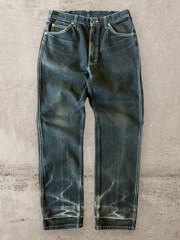 90s Lee Faded Black Denim Jeans - 31x32
