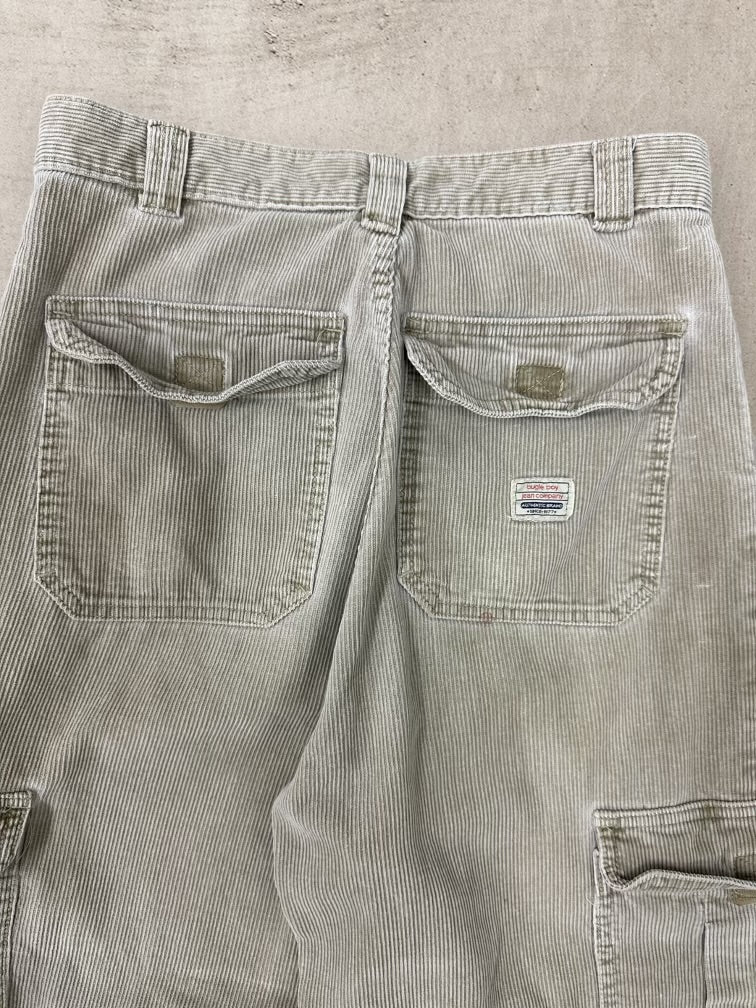 00s Bugle Boy Baggy Corduroy Cargo Pants - 29