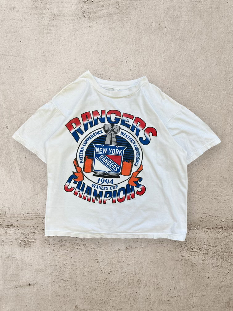 1994 New York Rangers Stanley Cup Champions T-Shirt - Medium