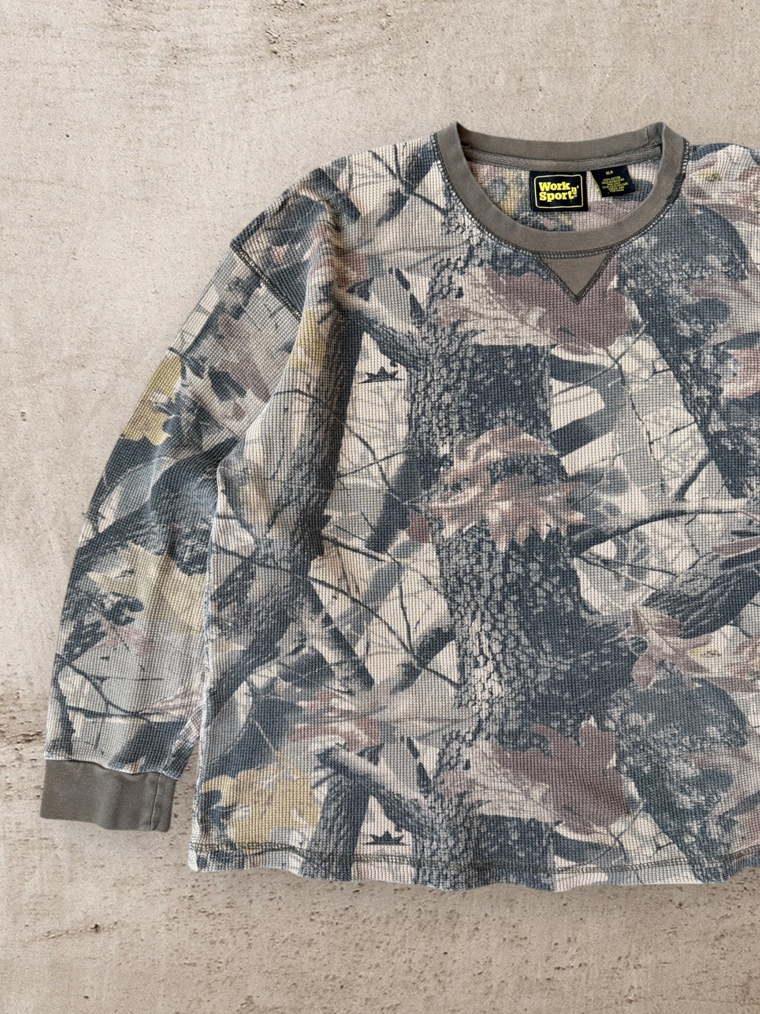 00s Work N’ Sport Real Tree Camouflage Thermal Shirt - XL