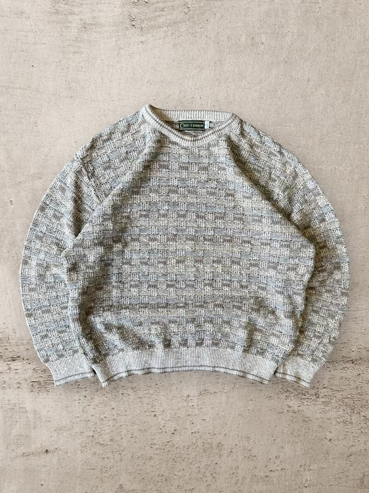 90s Croft & Barrow Multicolor Knit Sweater - Large