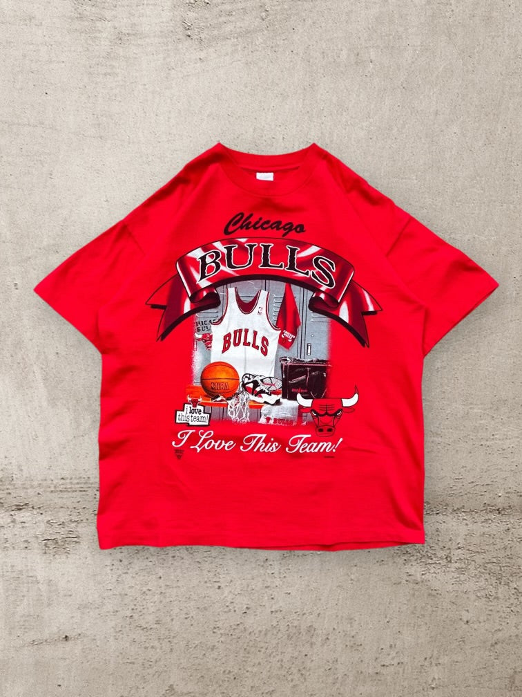 90s Bulls Locker Room Graphic T-Shirt - XL