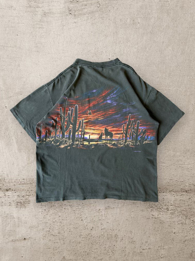 90s Habitat Desert Wrap Around T-Shirt - Large