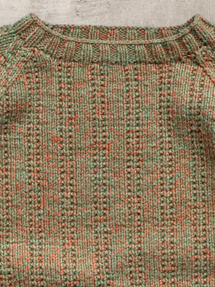 80s Multicolor Knit Sweater - Medium