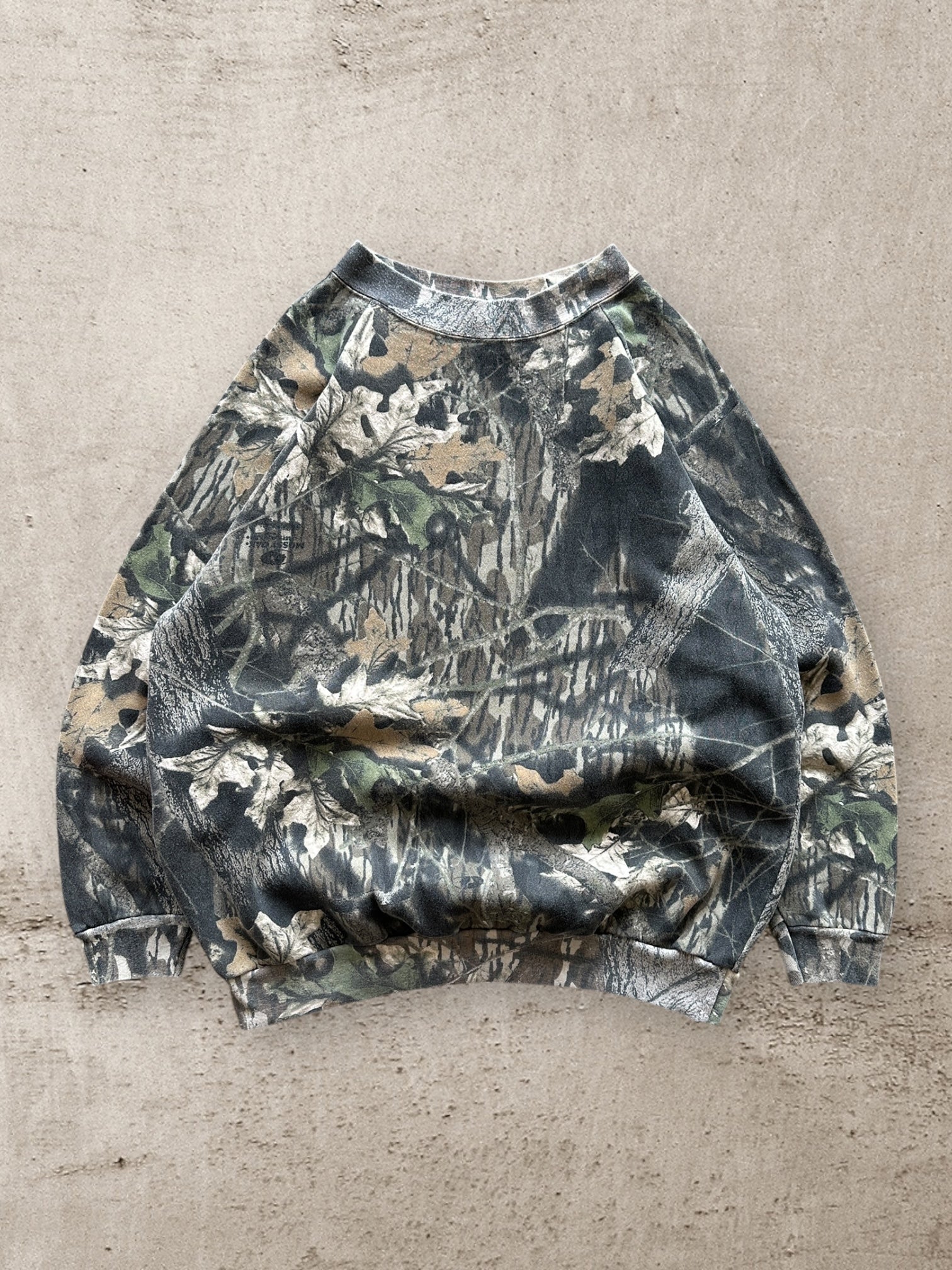 90s Mossy Oak Real Tree Camouflage Crewneck - XL