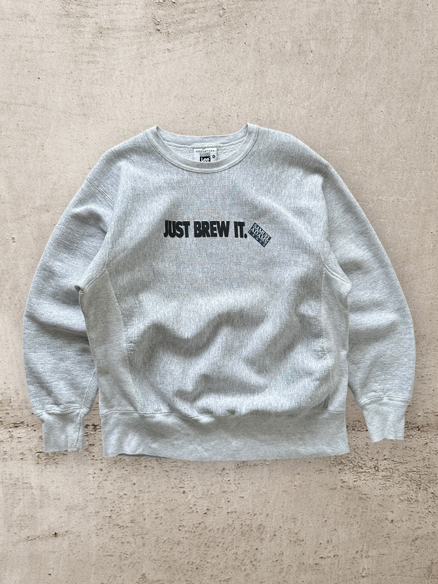 90s Samuel Adams Just Brew It Graphic Crewneck - XL