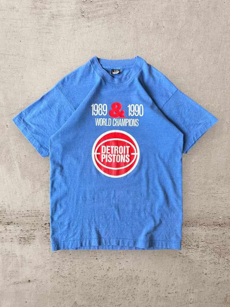 1990 Detroit Pistons Champions T-Shirt - Medium