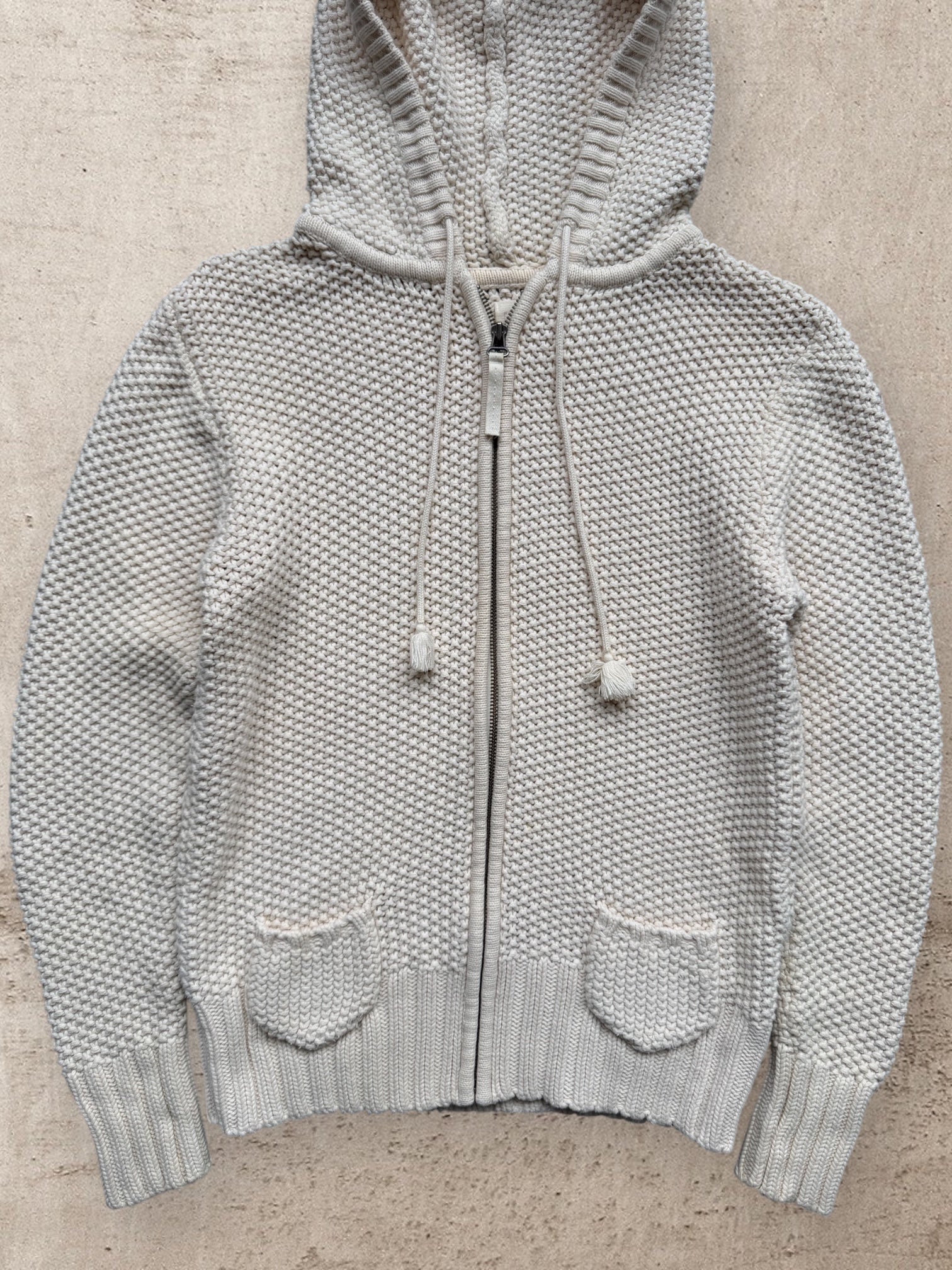 00s Old Navy Zip Up Knit Hoodie - Medium