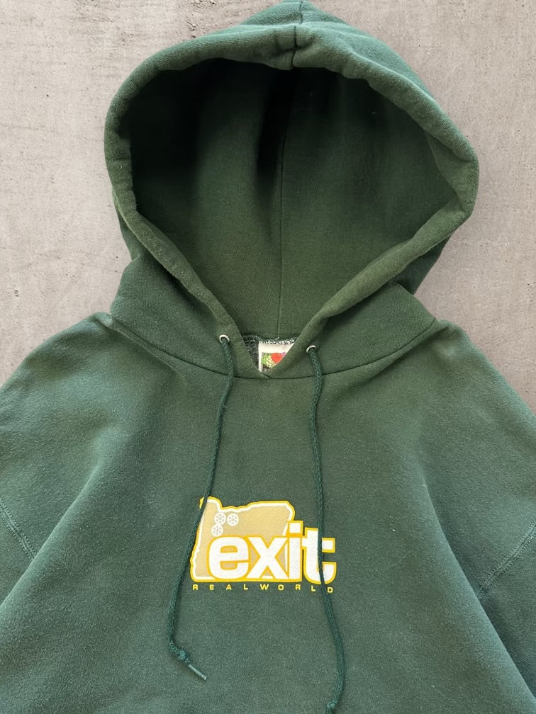 90s Exit Real World Graphic Hoodie - XL