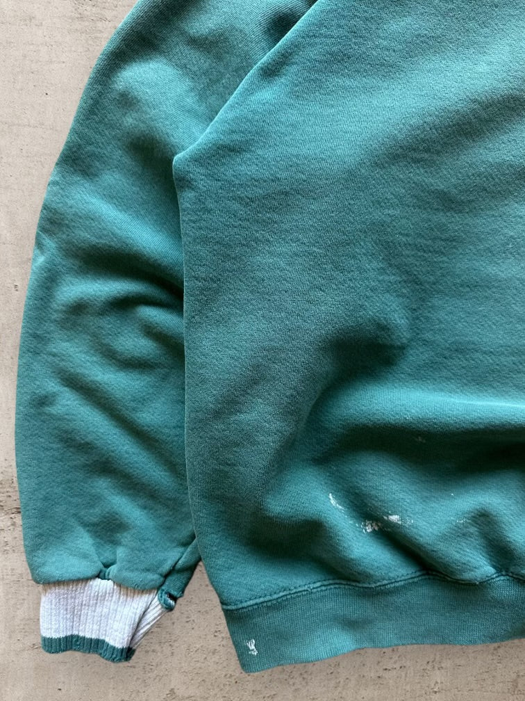 90s Nike Striped Tonal Distressed Crewneck - Large