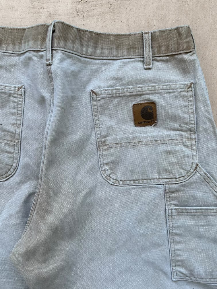00s Carhartt Paint Splatter Faded Carpenter Pants - 38x30 – The