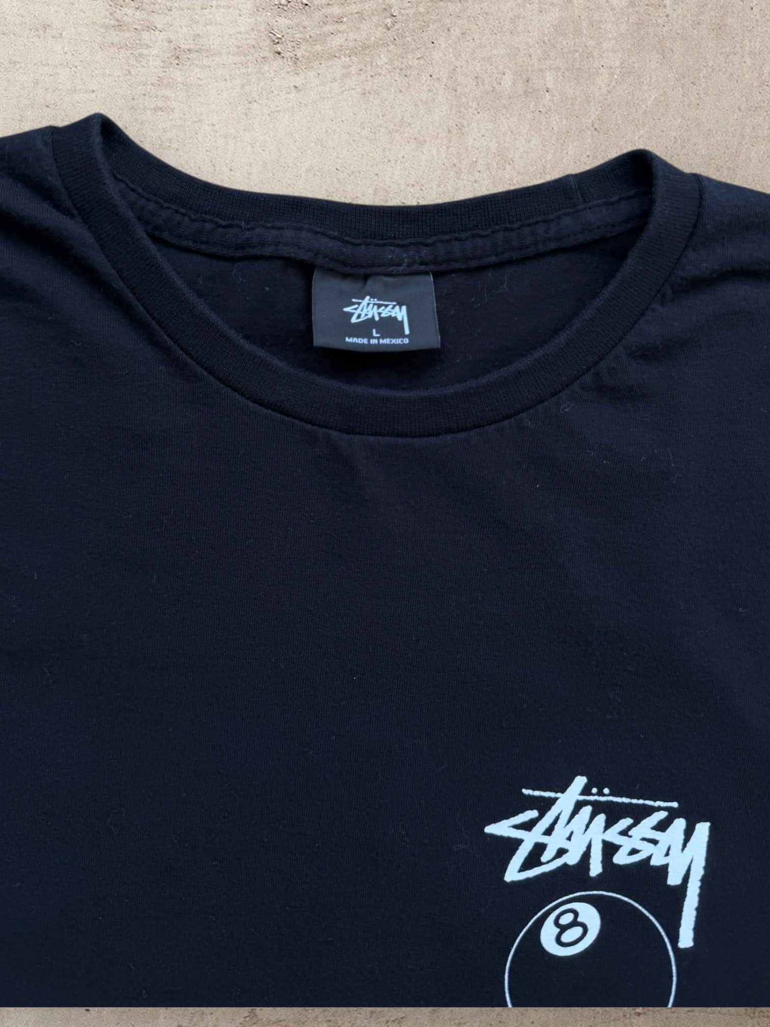 00s Stussy 8 Ball Graphic T-Shirt - Large