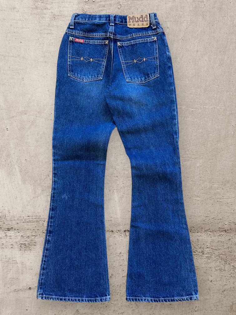 00s Mudd Dark Wash Denim Flare Jeans - 25x31