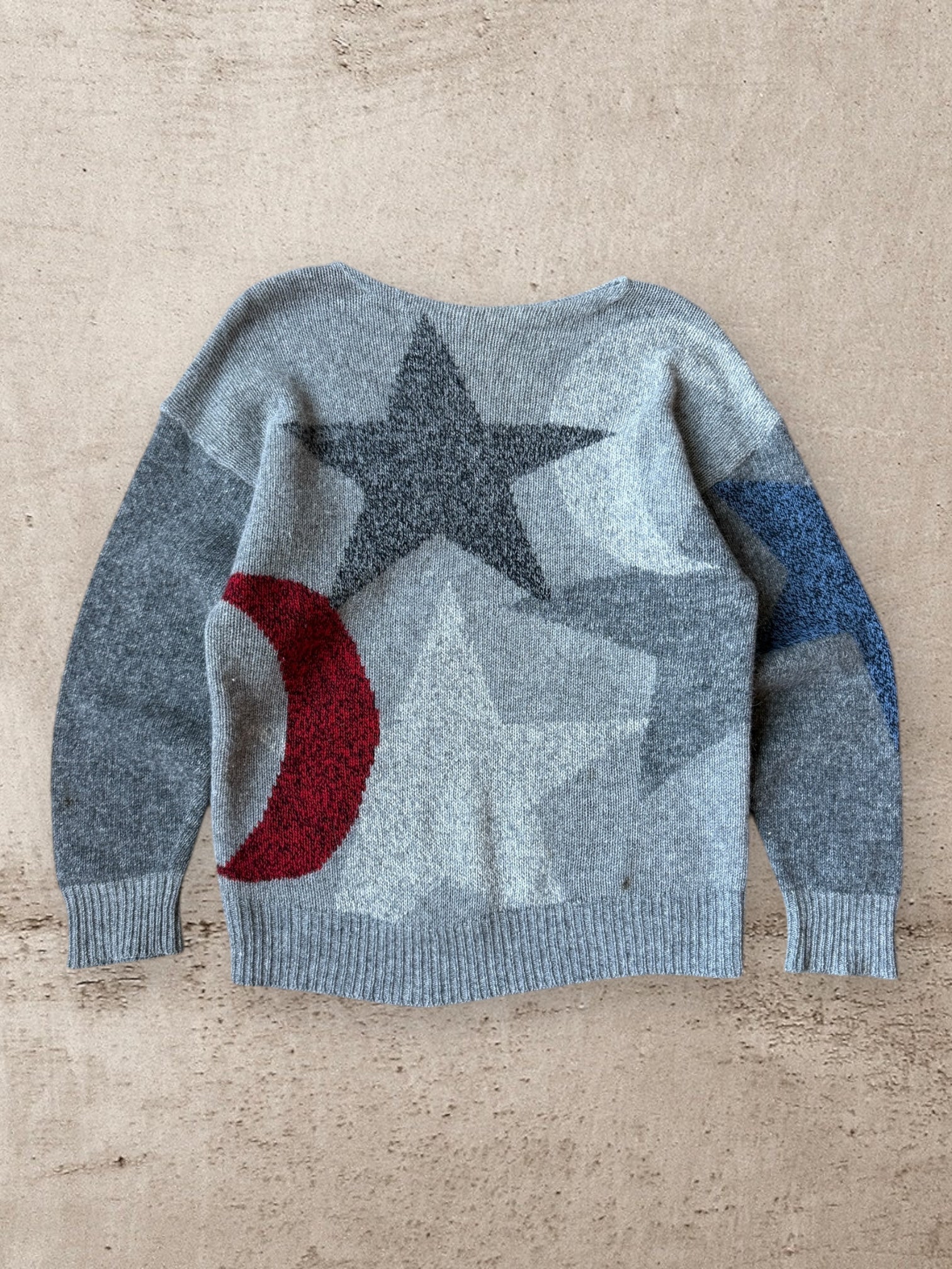 80s Louis London Star Wool Sweater - Medium