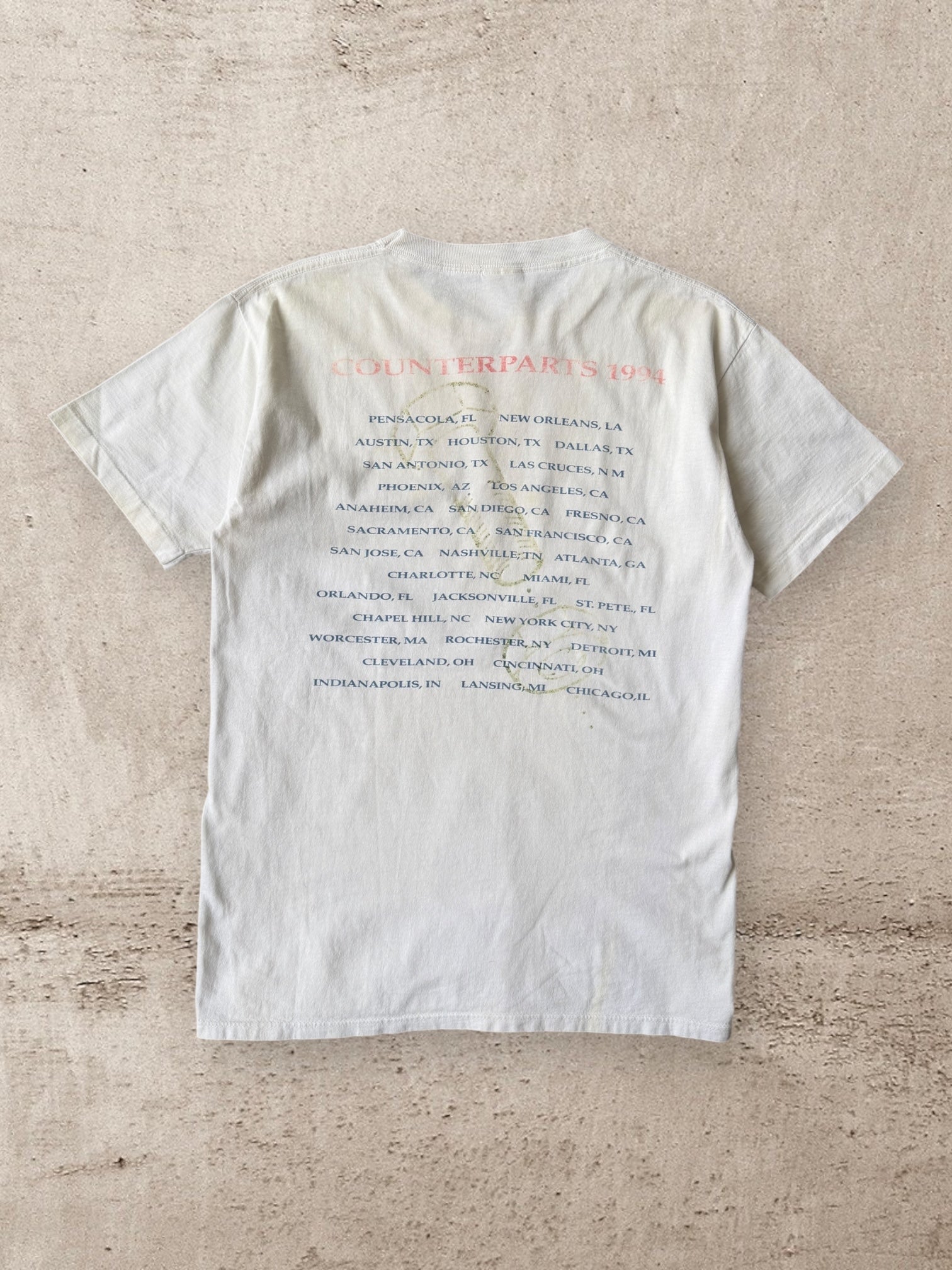 90s Rush Counterparts Tour Graphic T-Shirt - Large – The Juncture