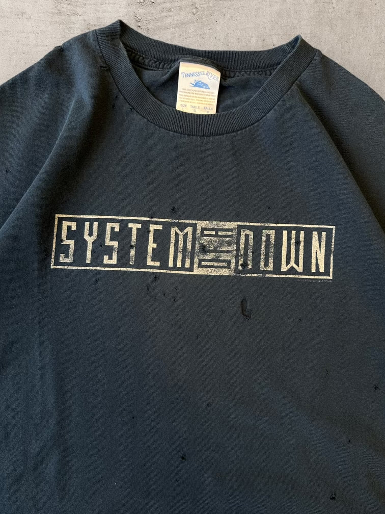 00s System of A Down Distressed T-Shirt - Large