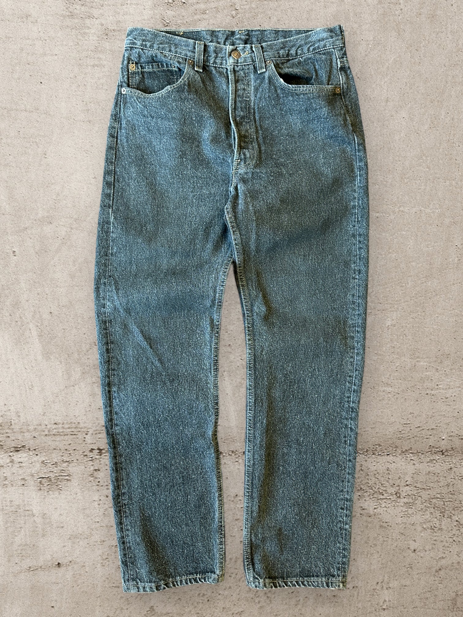 90s Levi’s 501 Button Fly Black Denim Jeans - 30x30