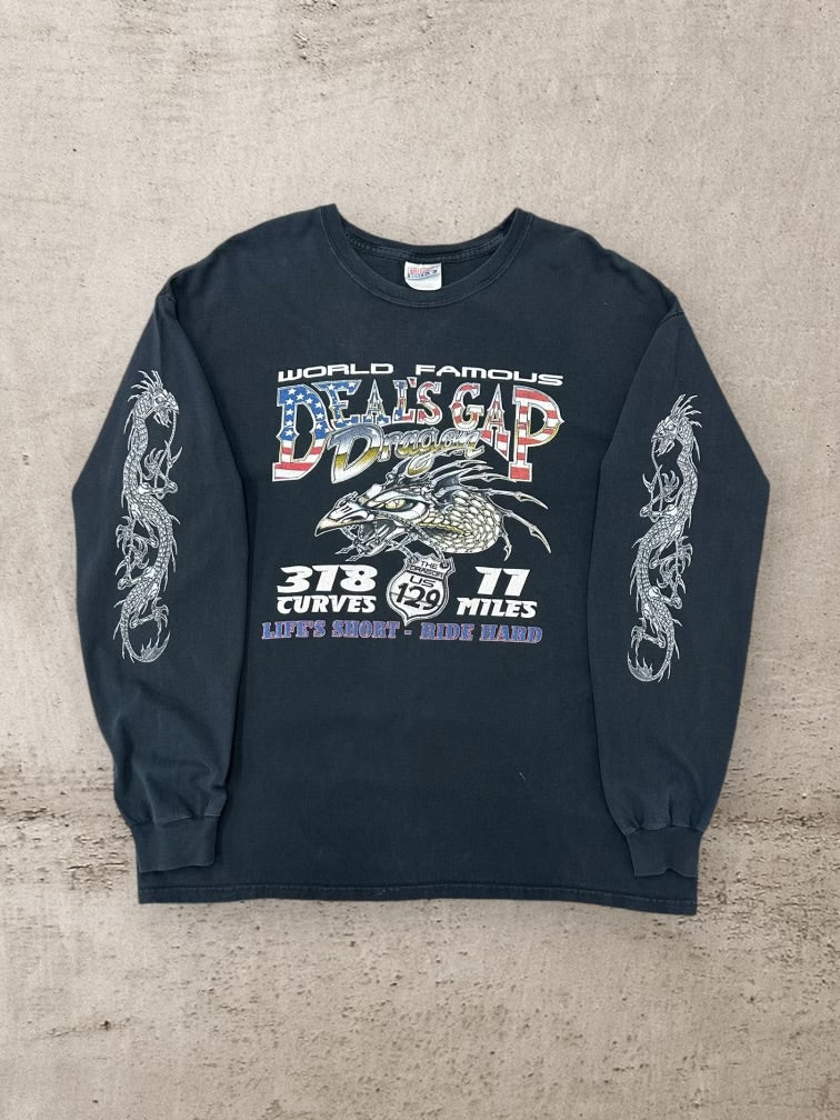 00s Deal Gap Dragon Graphic Long Sleeve T-Shirt - XL