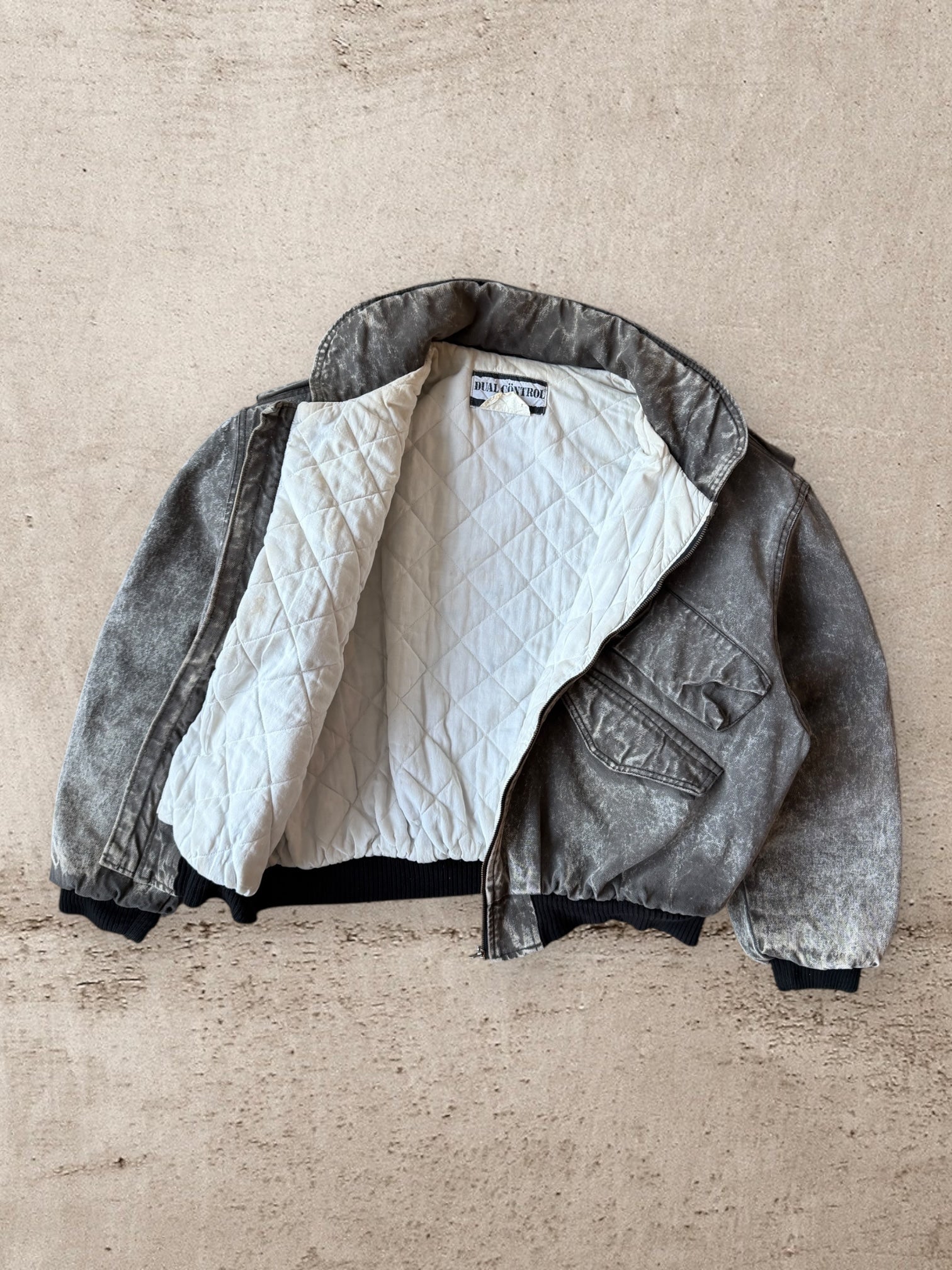 80s Dual Control Bomber Jacket - Large