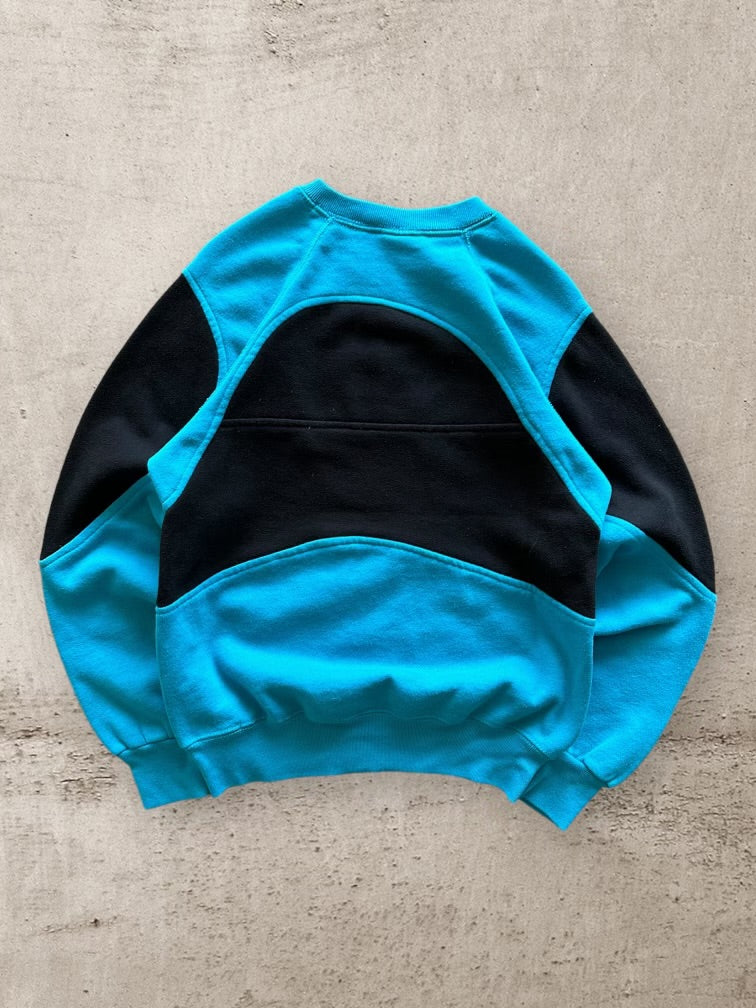 90s Nike Team Embroidered Color Block Crewneck - Medium