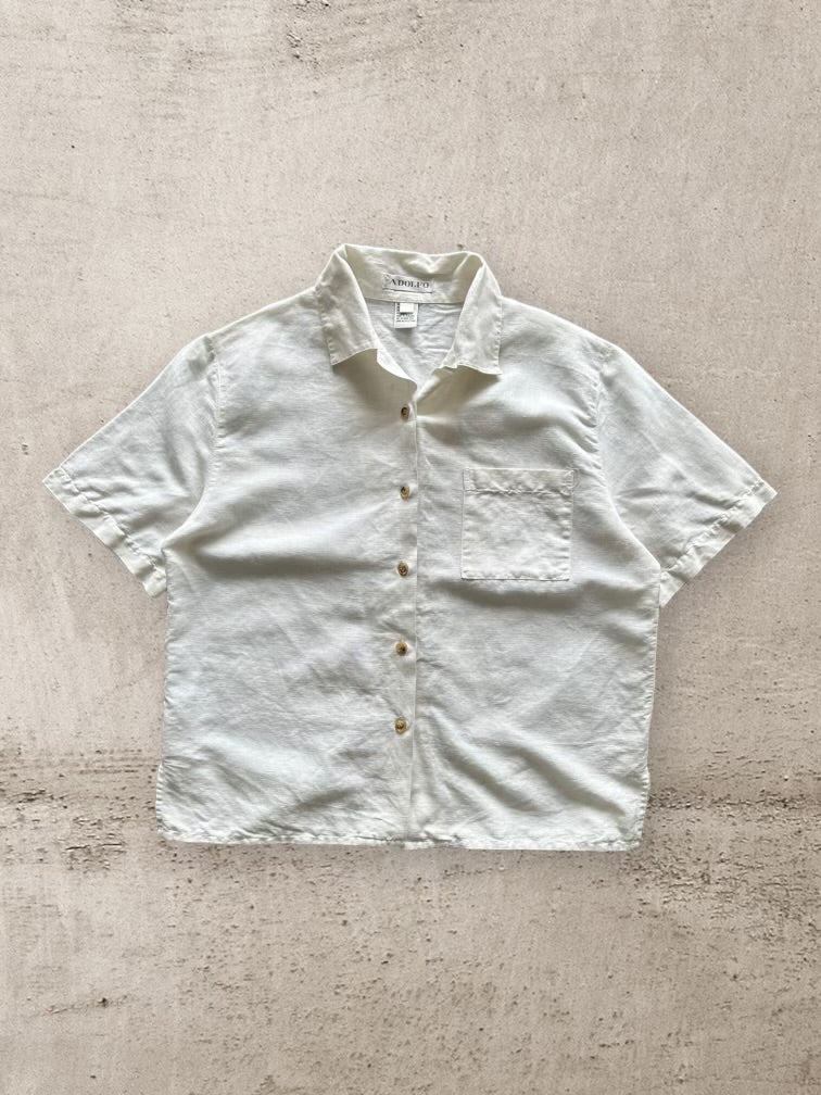 00s Adolfo Button Up Shirt - Medium