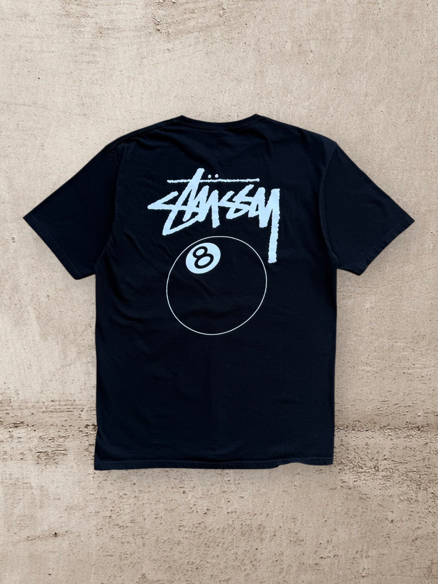 00s Stussy 8 Ball Graphic T-Shirt - Large