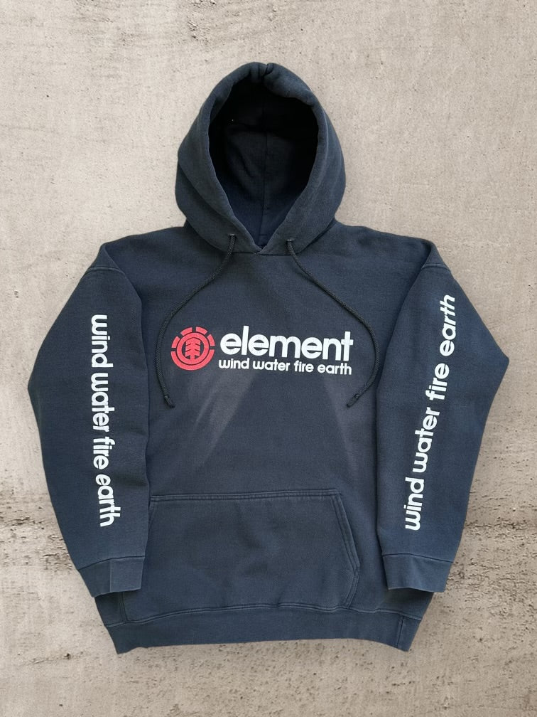 90s Element Skateboards Faded Graphic Hoodie - XL