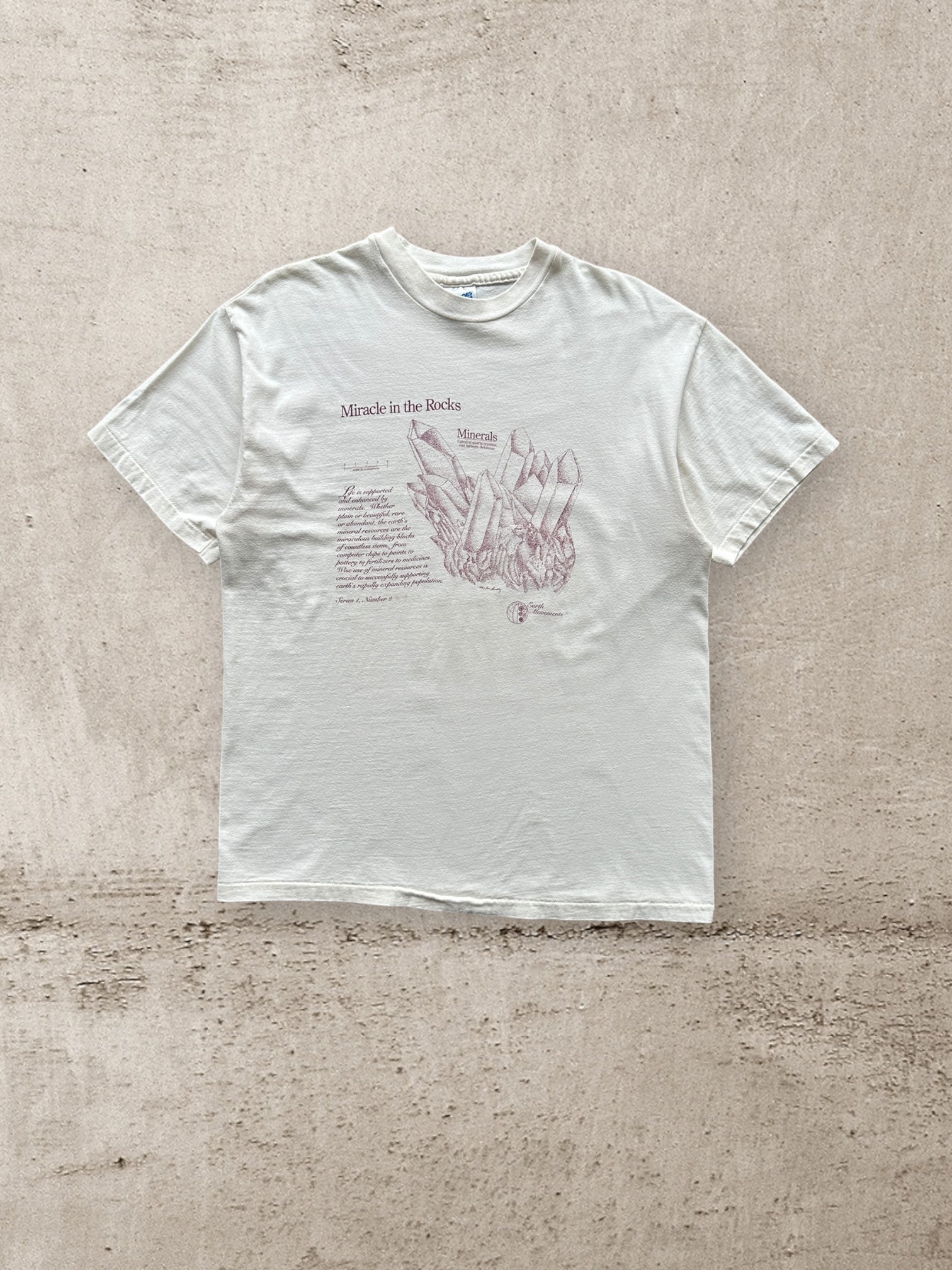 90s Earth Minerals Graphic T-Shirt - Large