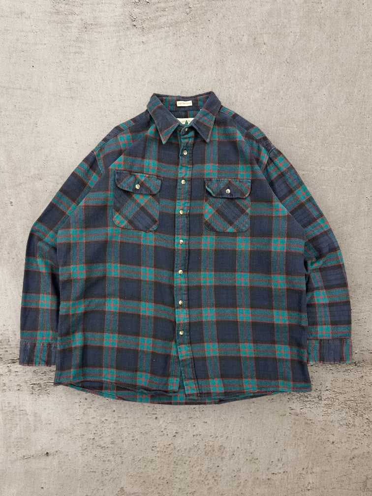 90s Northwest Territory Plaid Button Up Flannel -