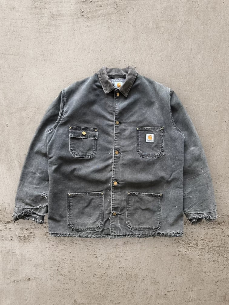 90s Carhartt Wool Lined Distressed Chore Jacket - XL