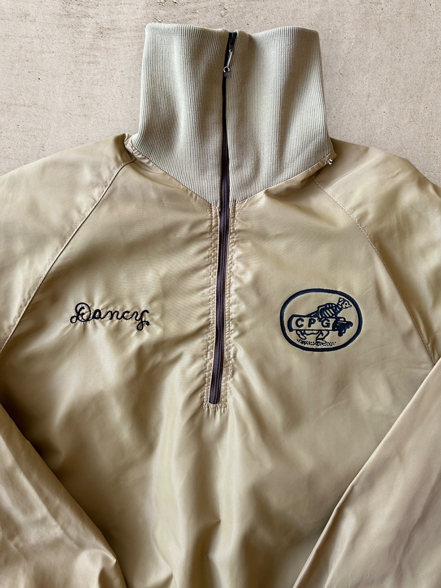 70s CPG 1/4 Zip Nylon Jacket - XL