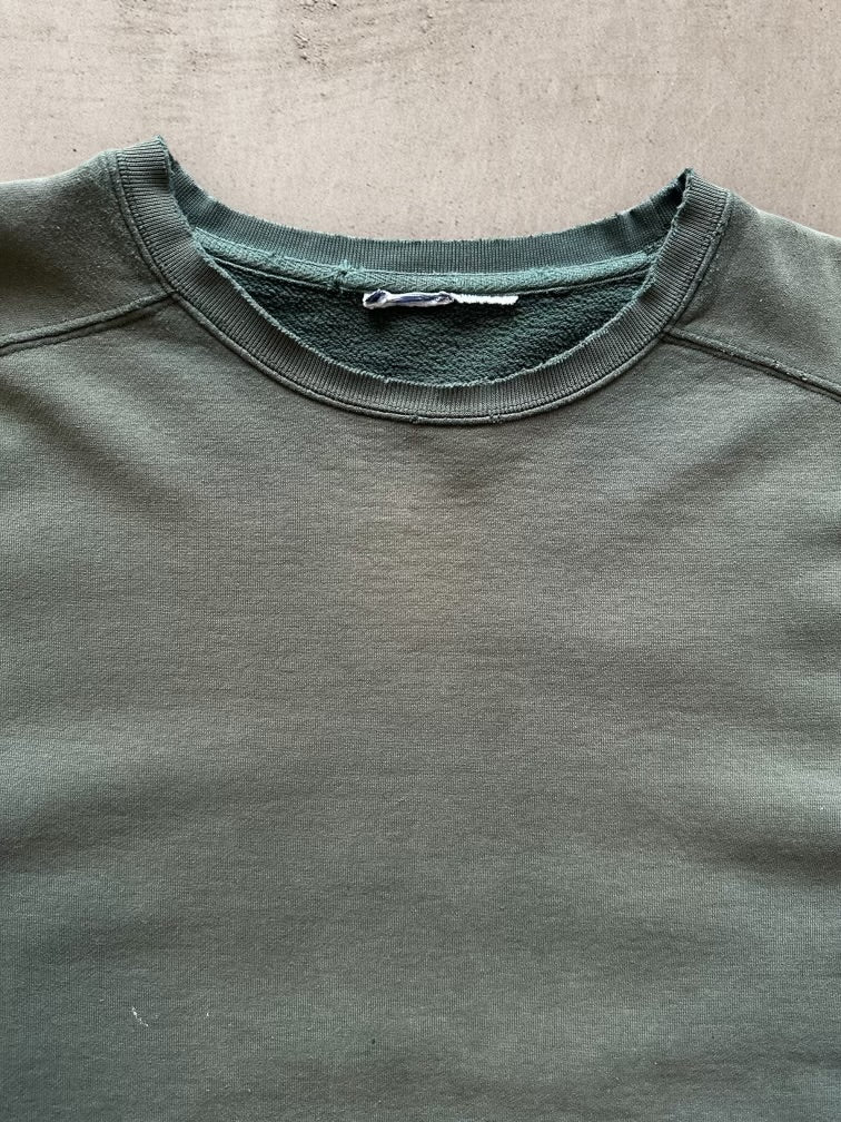 00s Faded & Distressed Green Crewneck - XXL