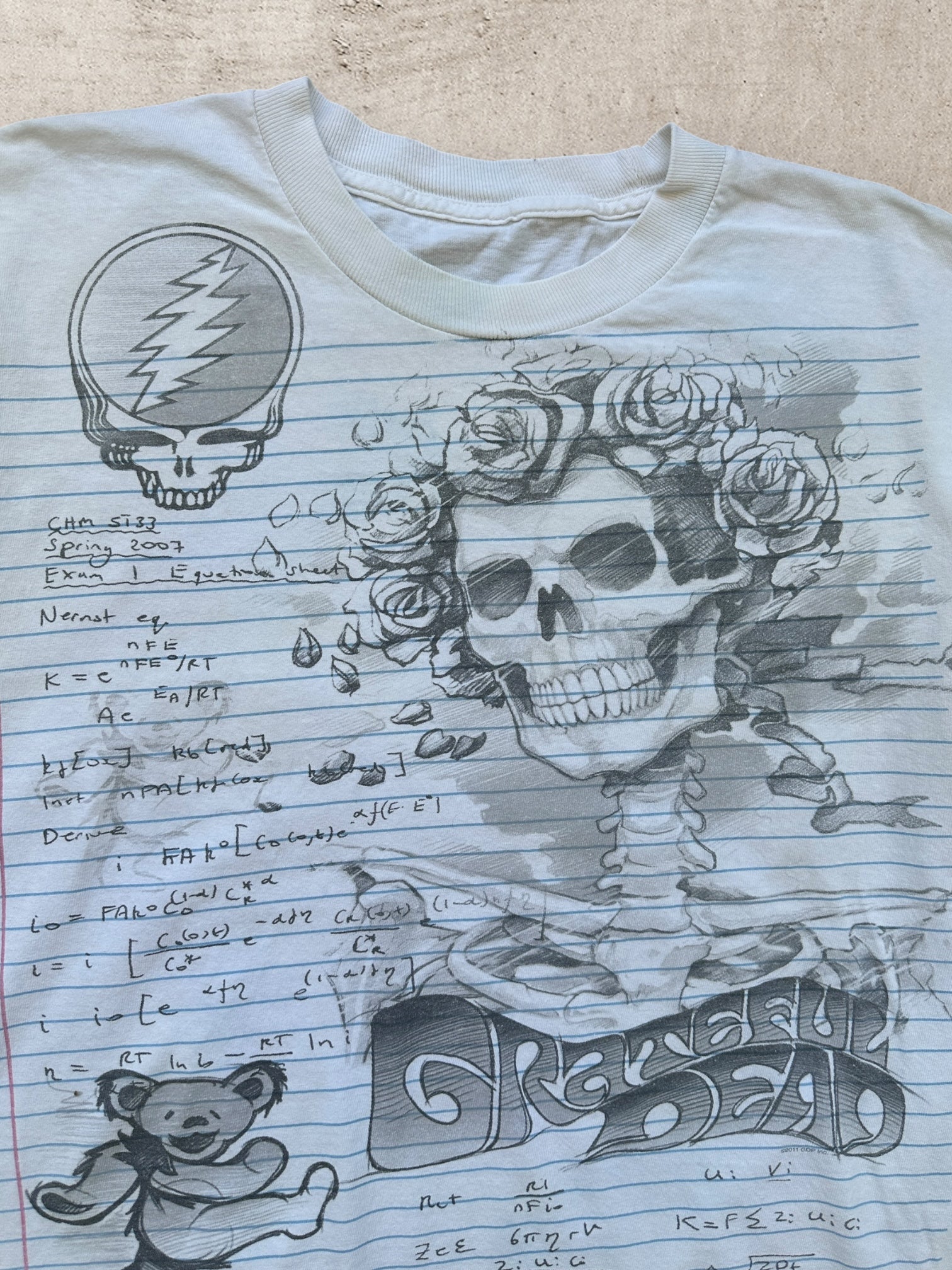00s Grateful Dead Notebook Graphic T-Shirt - Large