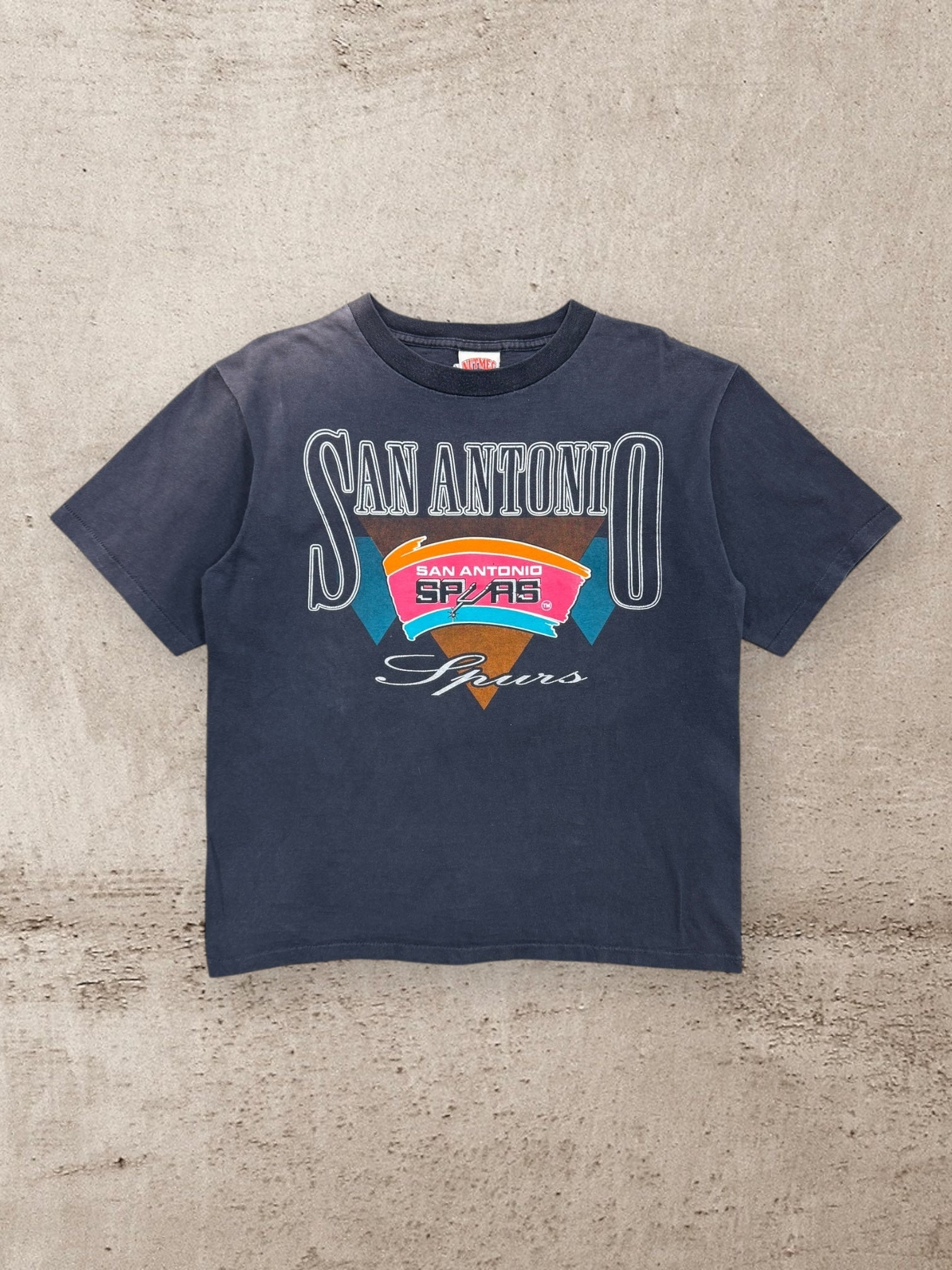 90s Nutmeg San Antonio Spurs Faded Graphic T-Shirt - Medium