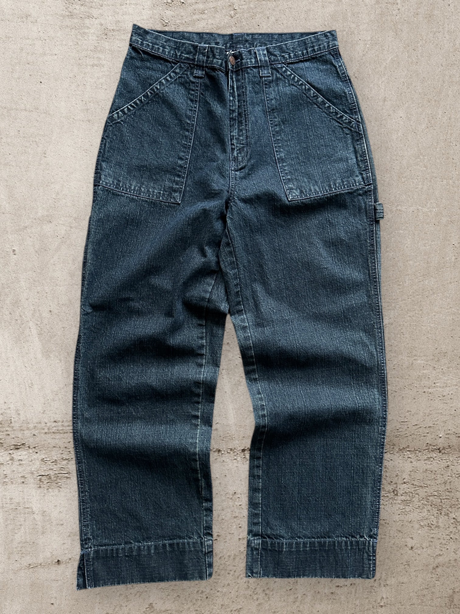 00s Bill Bass Denim Fatigue Carpenter Pants - 34