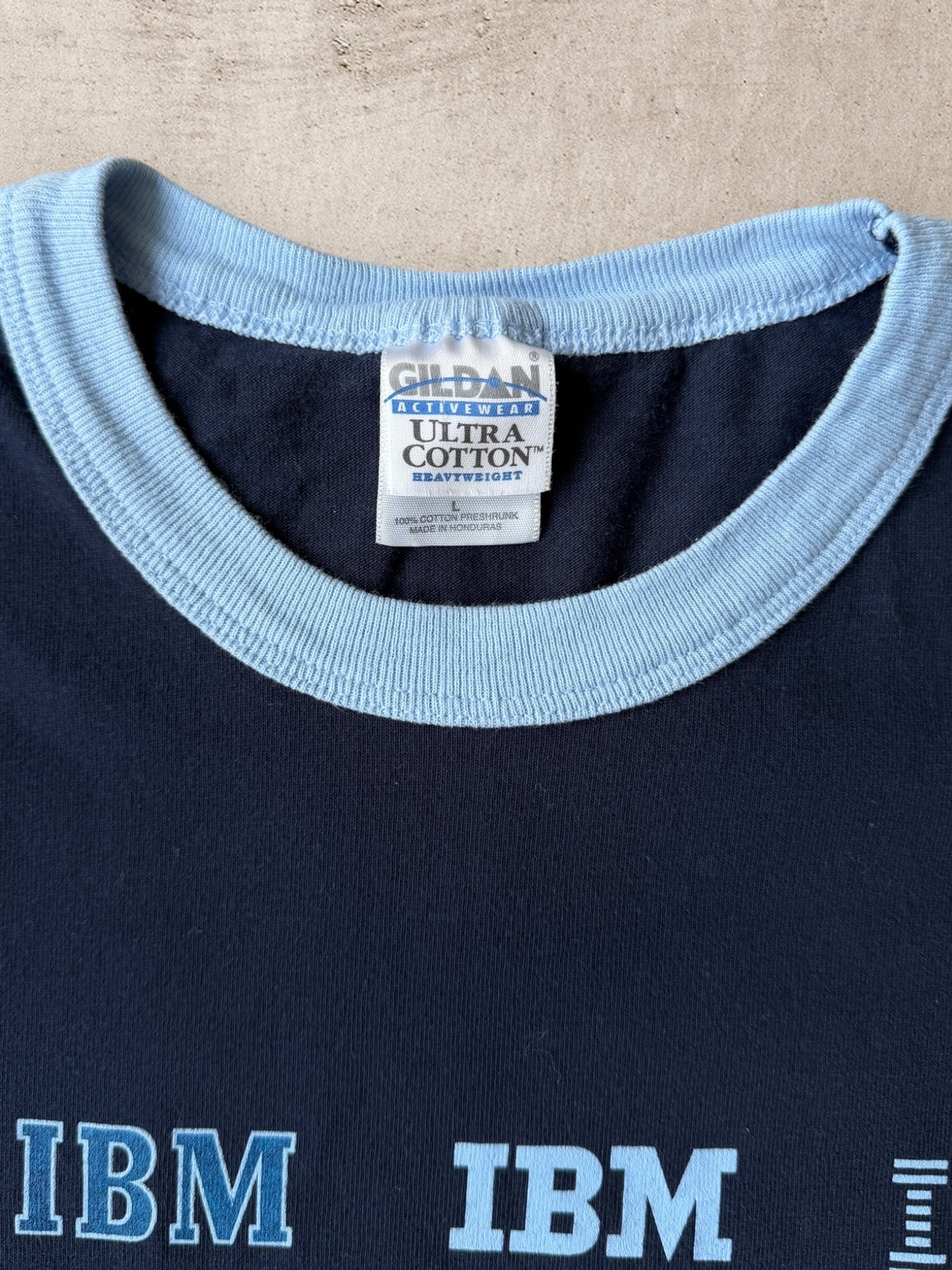 90s IBM A Tradition of Innovation Ringer Graphic T-Shirt - Large