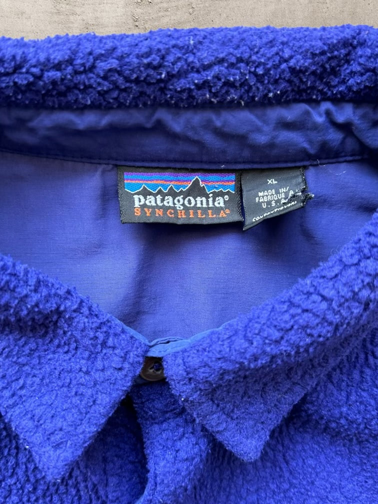 90s Patagonia Synchilla Button Up Fleece - XL