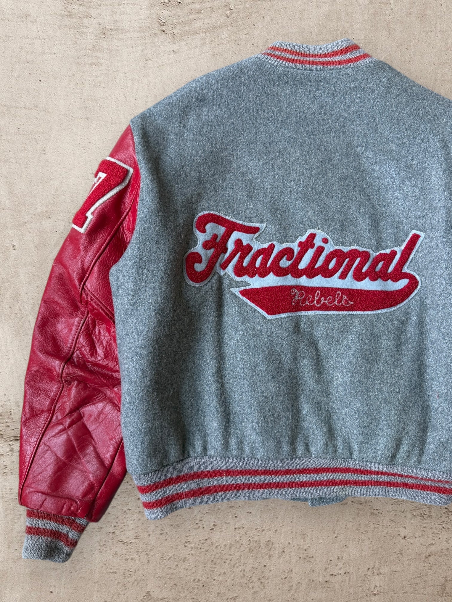 80s Fractional Rebels Varsity Jacket - Medium