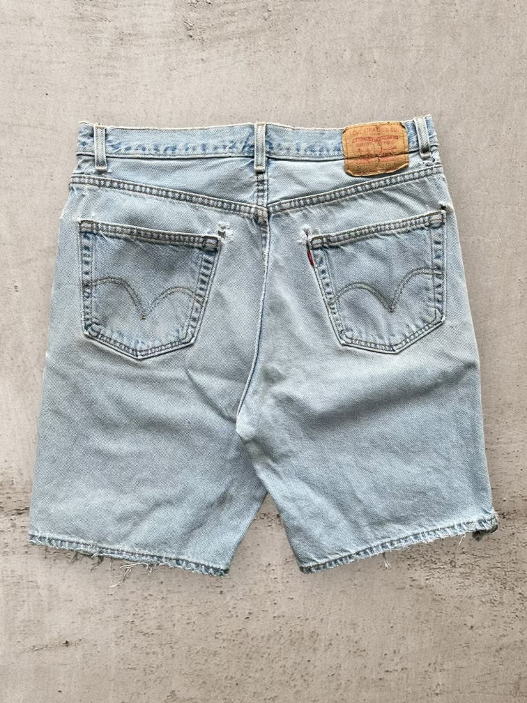 00s Levi’s 505 Distressed Denim Shorts - 34