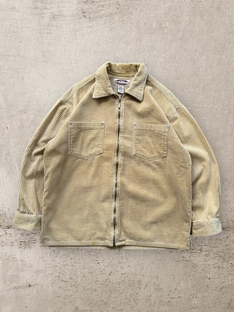 00s Sonoma Corduroy Zip Up Shirt - Medium