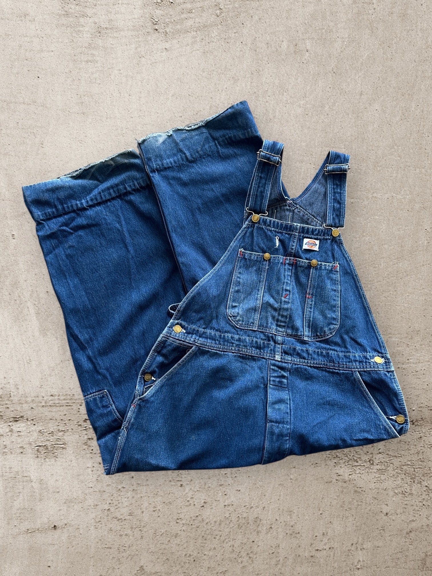 90's Dickies Denim Overalls