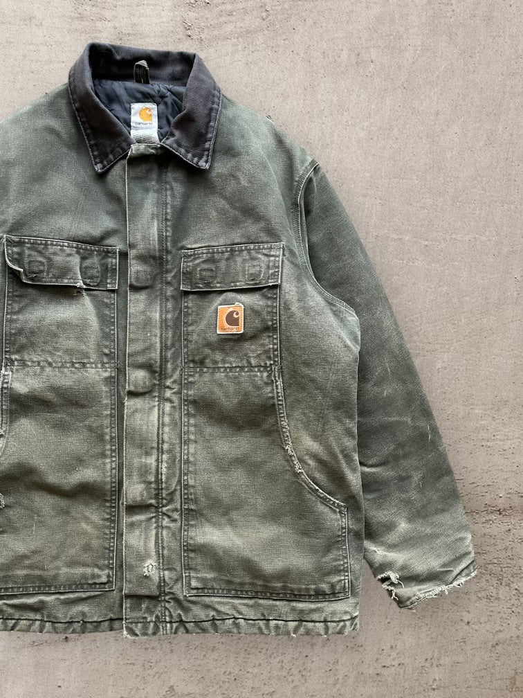 00s Carhartt Distressed Chore Jacket - Large