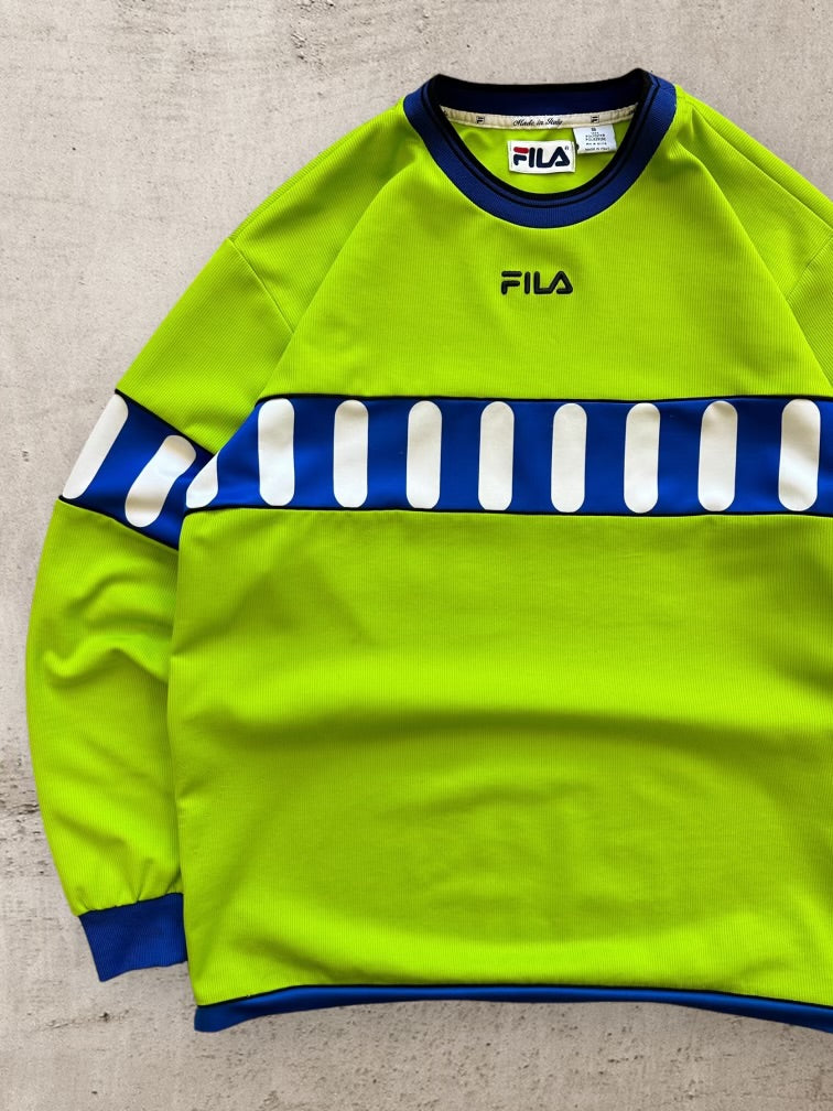 00s Fila カラーブロック長袖ジャージ - M