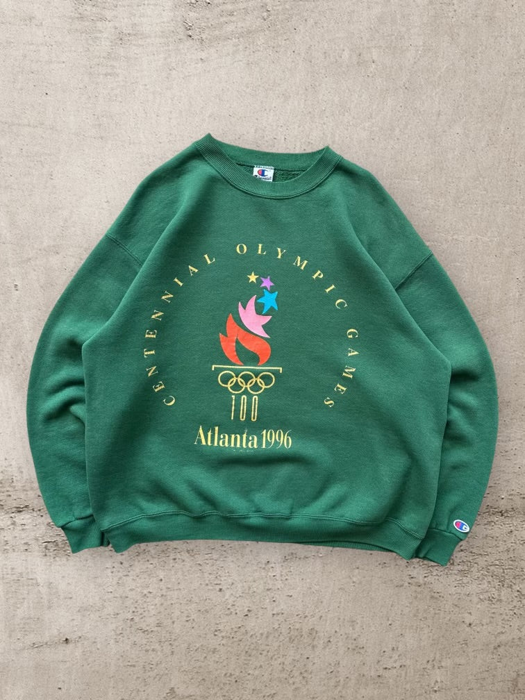 90s Champion Atlanta Olympics Graphic Crewneck - Large